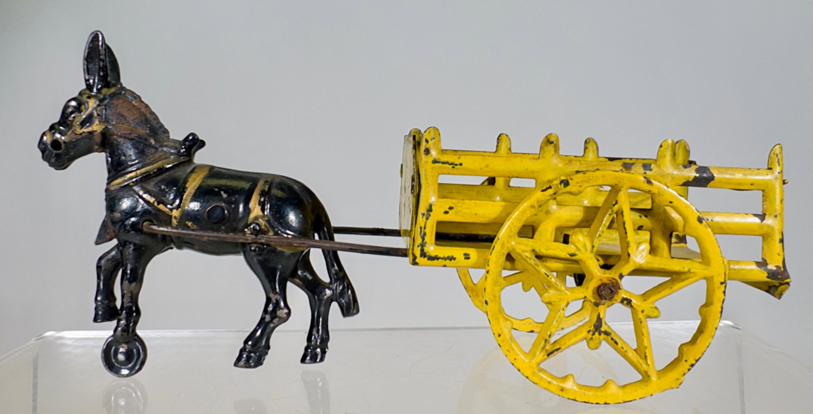 Donkey Drawn Stake Cart with Star Shaped Wheels: Wilkins Hardware Company - Keene, NH. 1905 - 8"L
