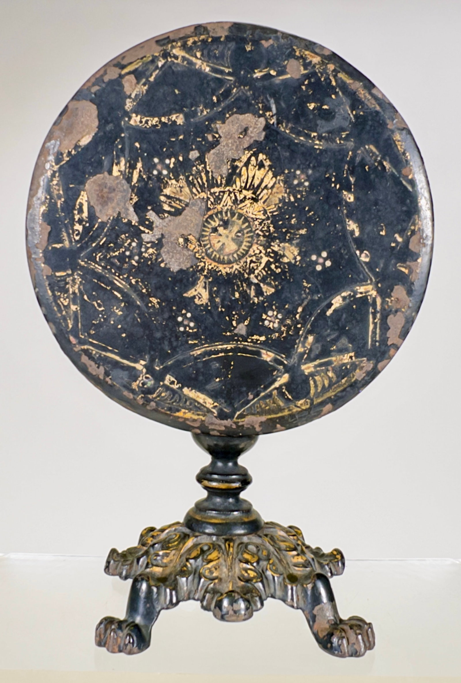 Miniature Cast Iron Tilt Top Table - Possibly a Salesman Sample (1 of 2)