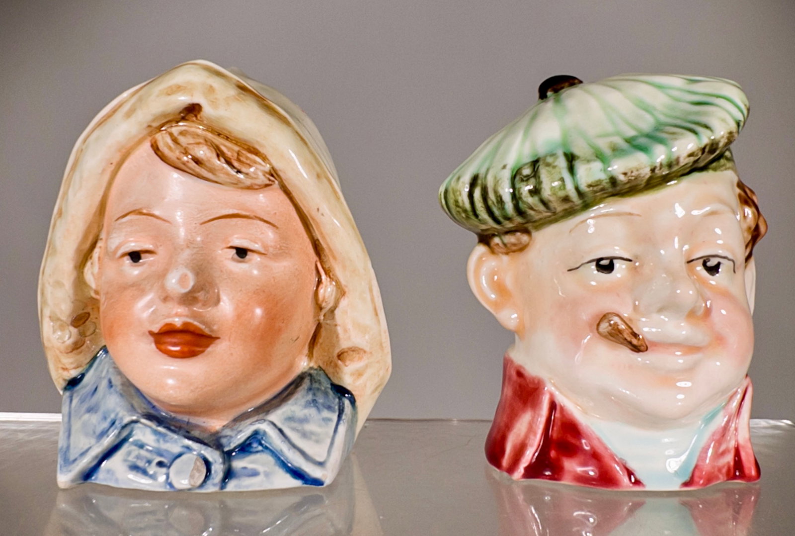 Pair of Ceramic Bust Banks (1 of 2)