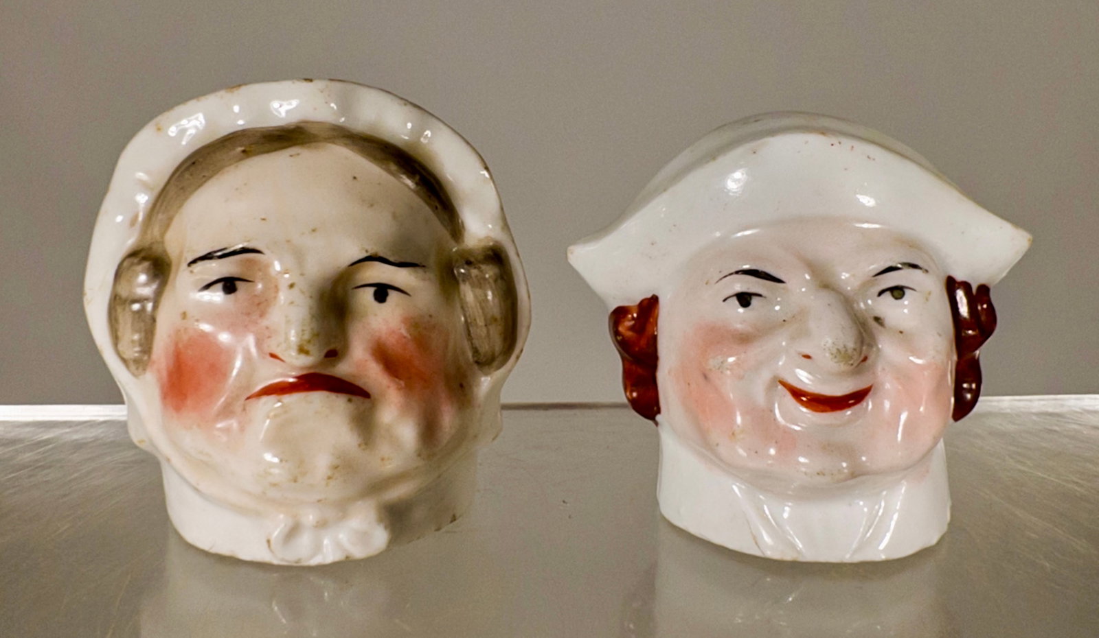 Bisque Colonist Bust Banks (1 of 2)