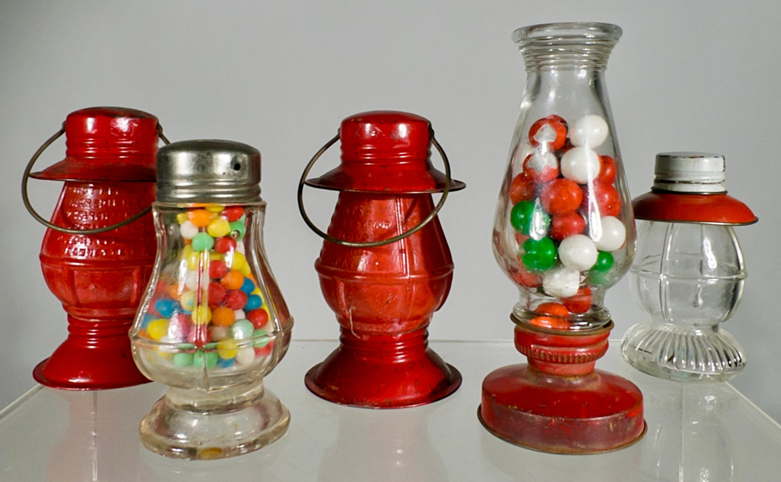 Five Assorted Glass Containers - 2
