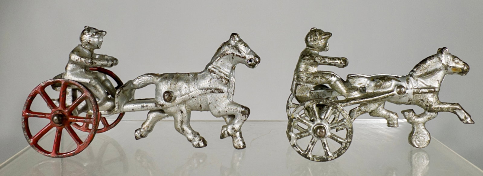 Two Cast Iron Sulky Toys (1 of 2)