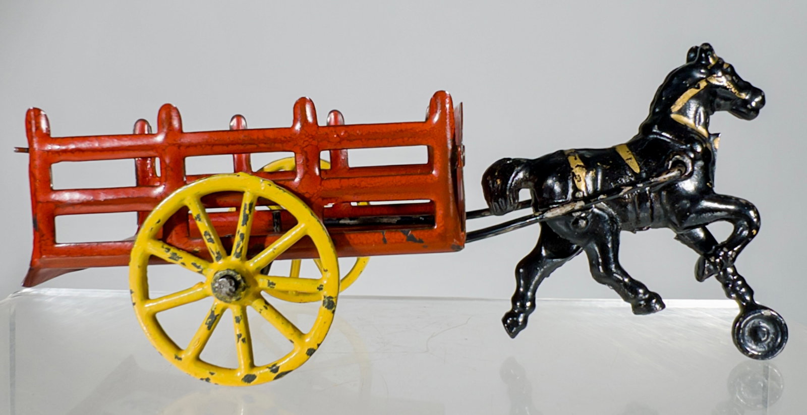 Horse Drawn Stake Wagon: Wilkins Hardware - Keene, NH. 1905 - 6 1/4"L