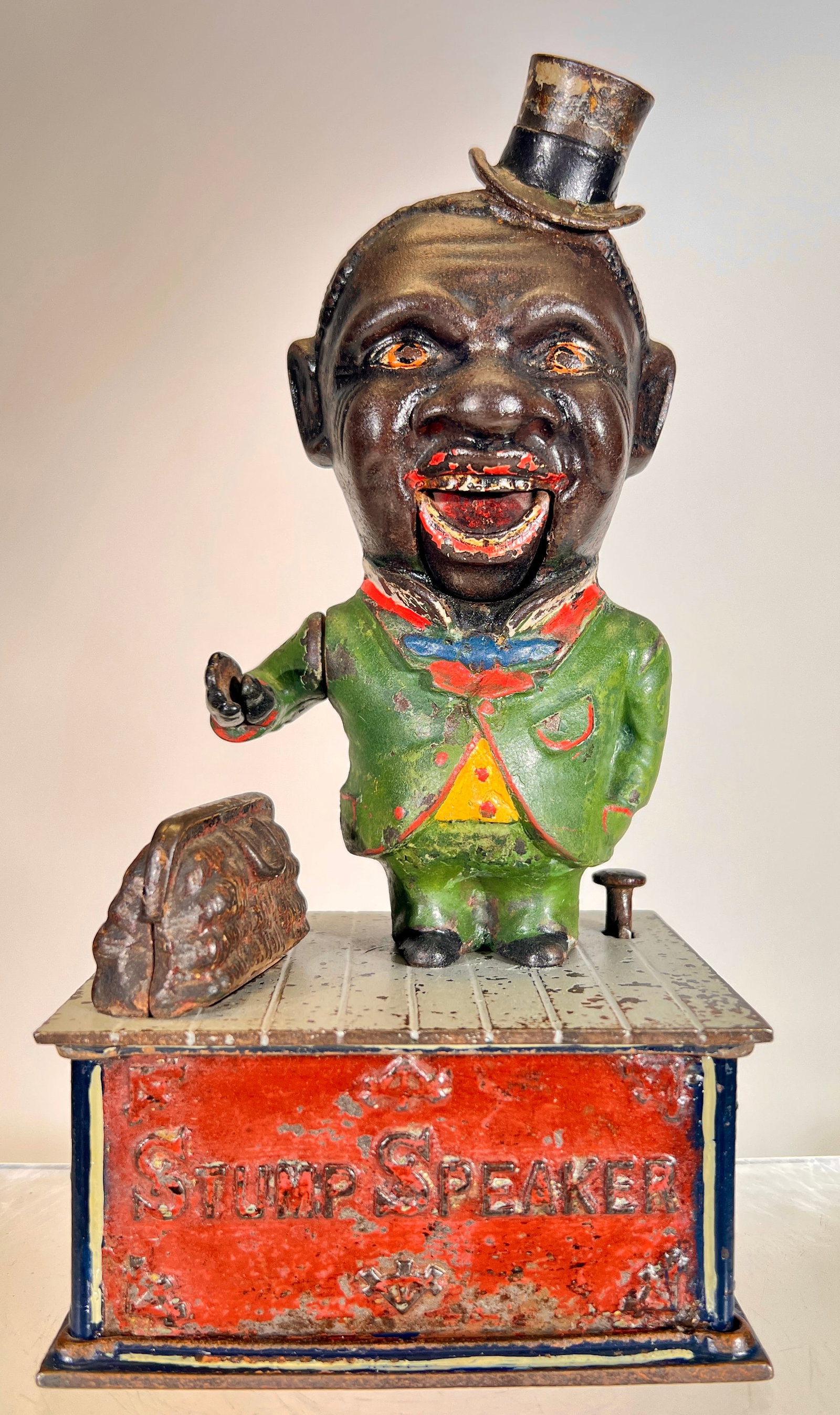 Stump Speaker Cast Iron Mechanical Bank (1 of 2)