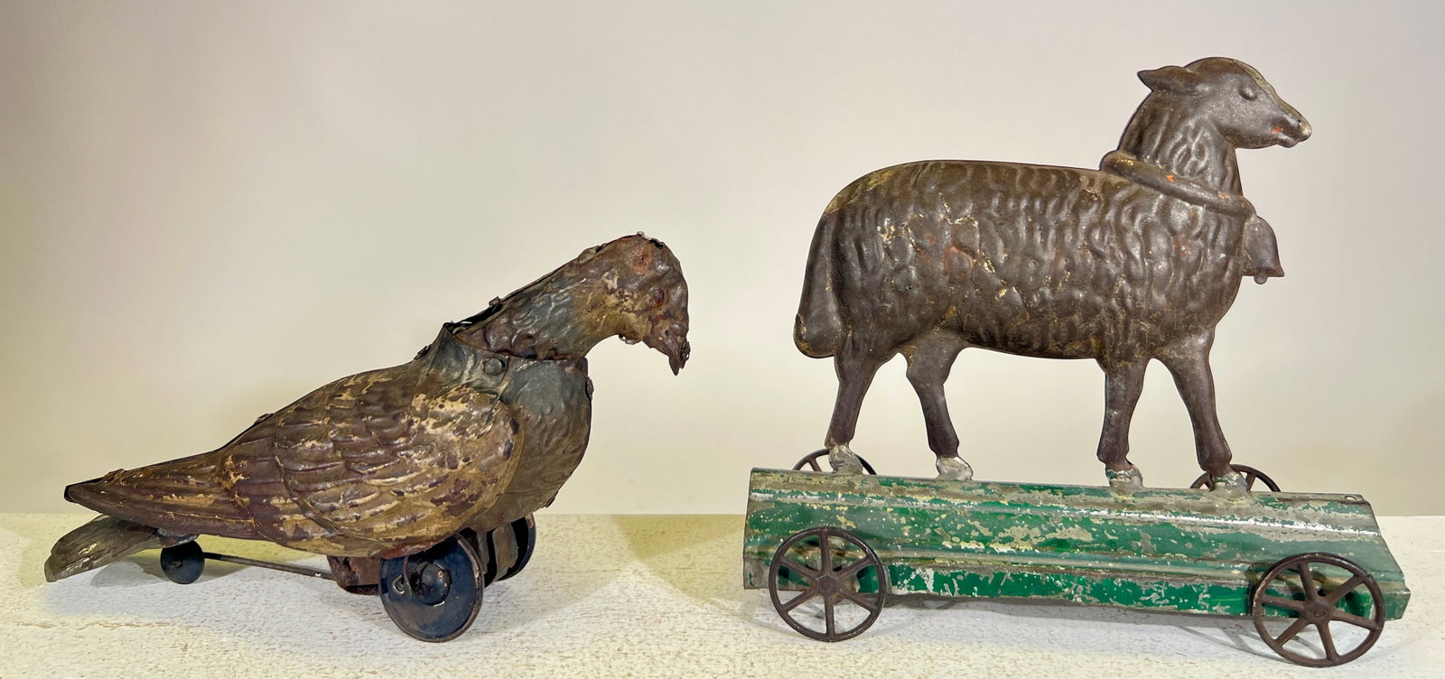 Tin Sheep / Tin Windup Bird (1 of 2)