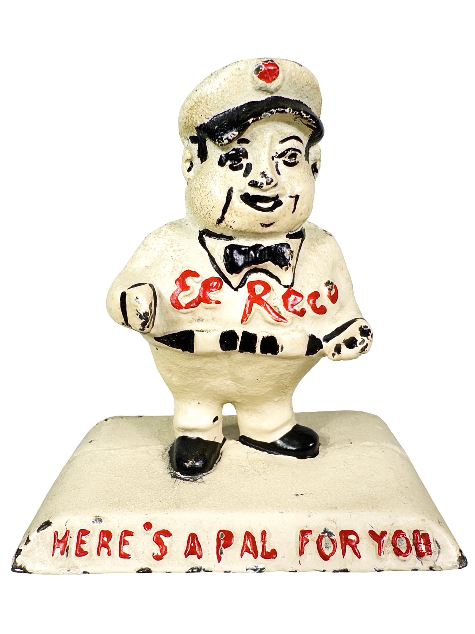 El Reco Paperweight - Cast Iron: American - Circa 1930's. 3 1/4" Tall x 3" Wide. The Peirce Collection.