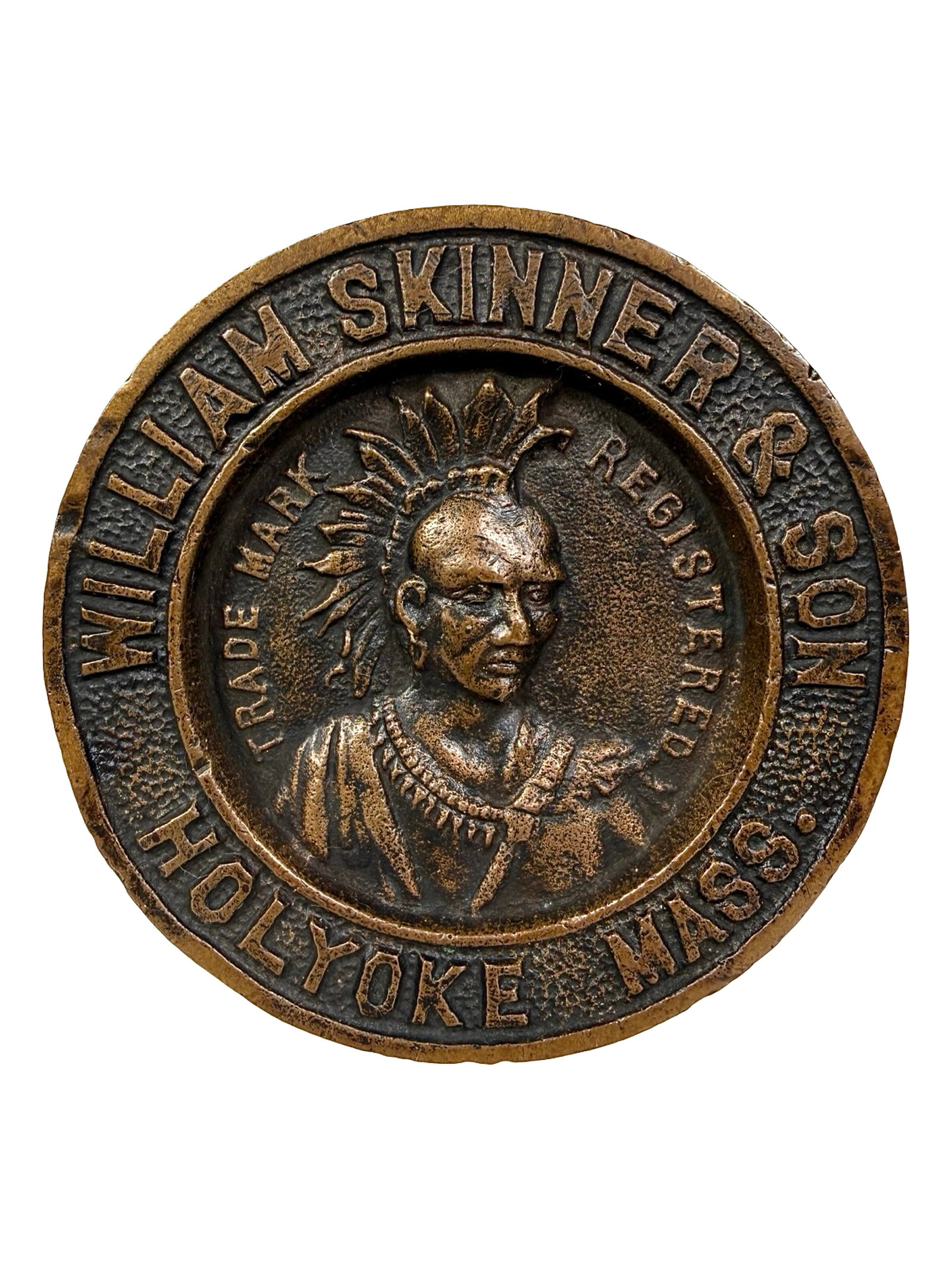 William Skinner & Son Advertising Paperweight - Brass (1 of 2)