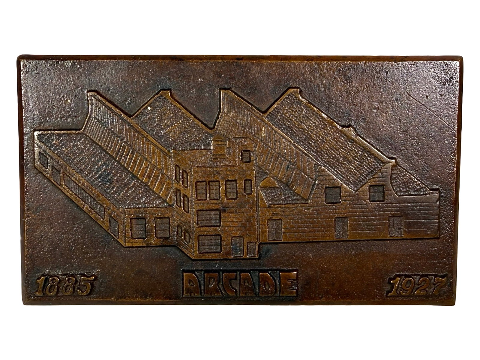 Arcade Mfg. Co. Advertising Paperweight - Brass (1 of 2)