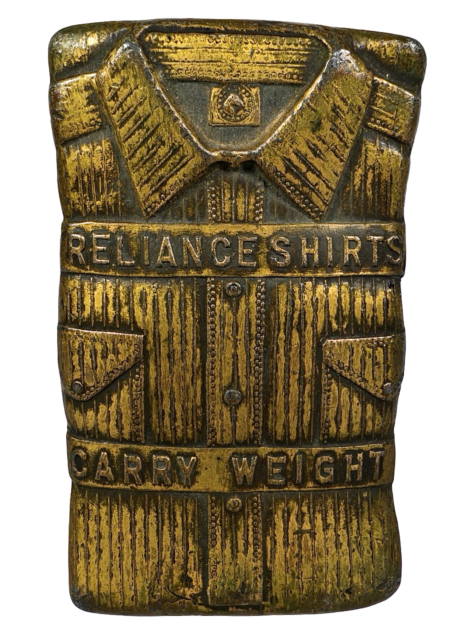 Reliance Shirt Co. Advertising Paperweight - Lead (1 of 6)