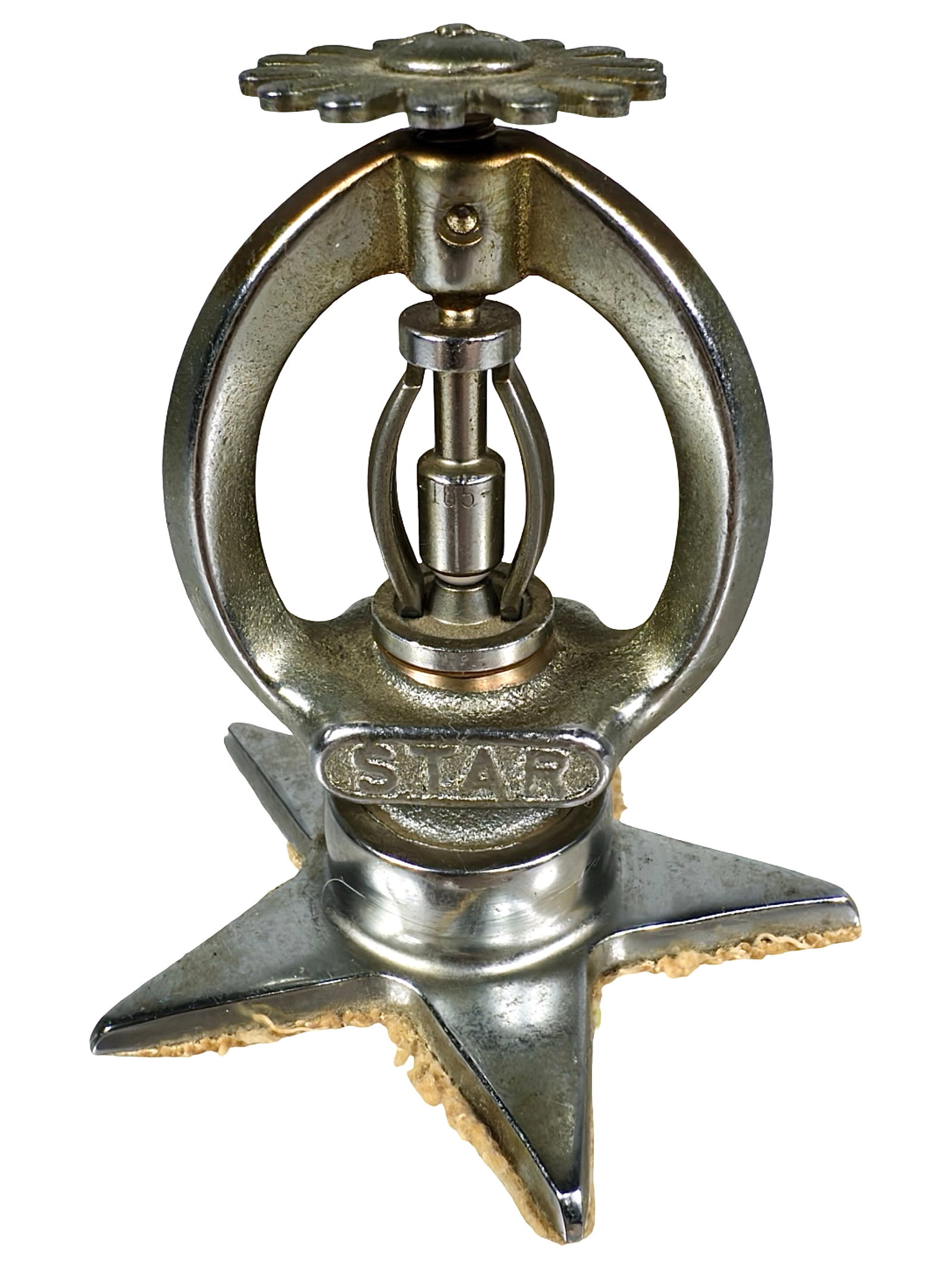 Star - D - SSP Advertising Paperweight: American - Circa 1940's. 3" Tall x 2 3/4" Wide. The Peirce Collection.