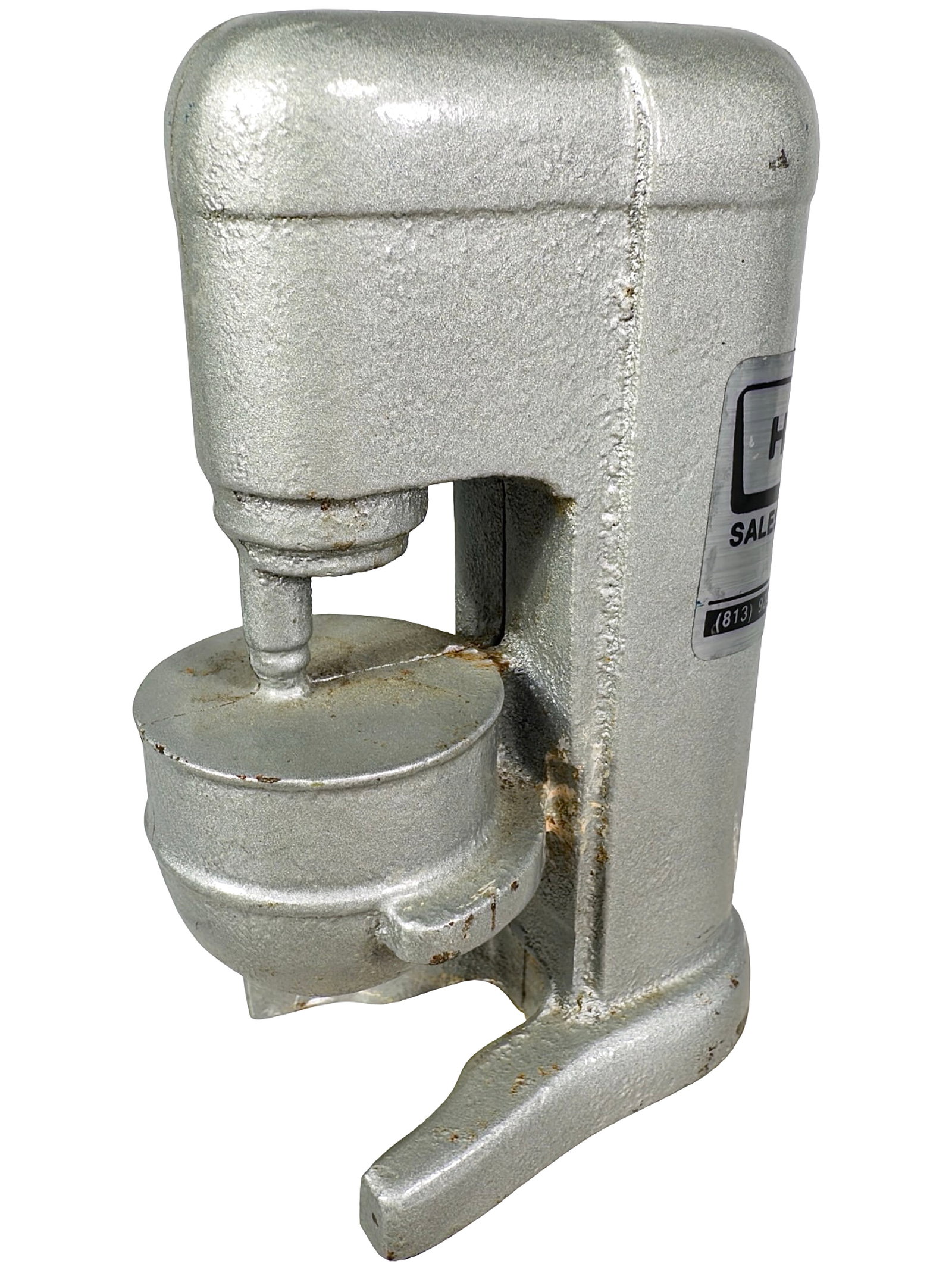 Hobart Industrial Mixer - Advertising Paperweight - Cast Iron: American - Circa 1950's. 5 3/8" Tall x 3 1/4" Wide. The Peirce Collection.