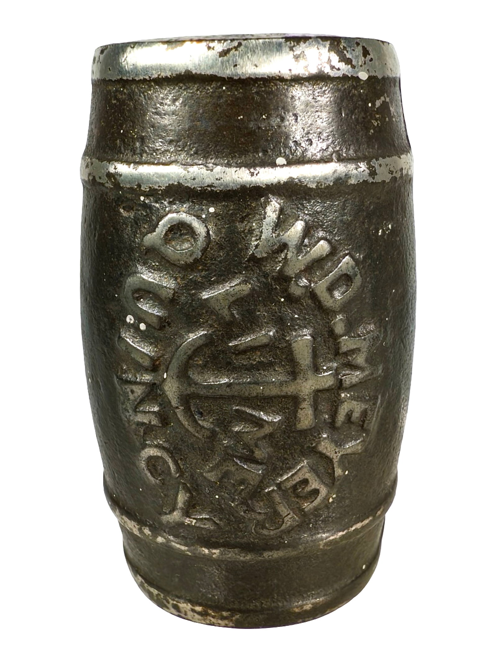 W. D. Meyer Barrel Form - Advertising Paperweight - Cast Iron (1 of 4)