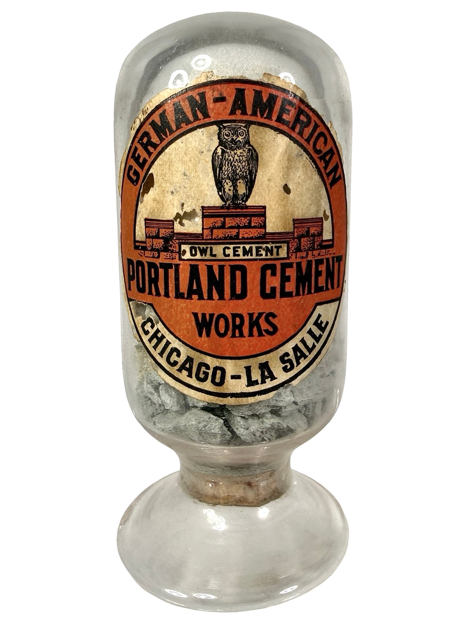 German-American Portland Cement Work - Advertising Paperweight - Glass (1 of 5)