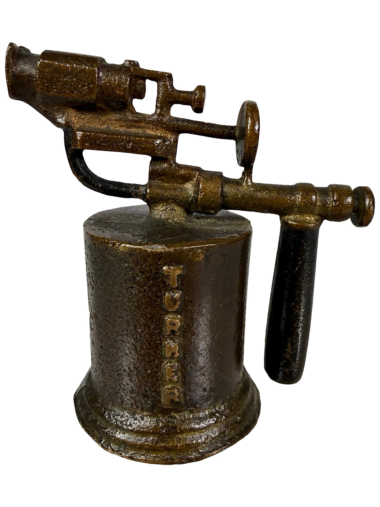 Turner Advertising Paperweight - Blow Torch Form - Brass (1 of 4)