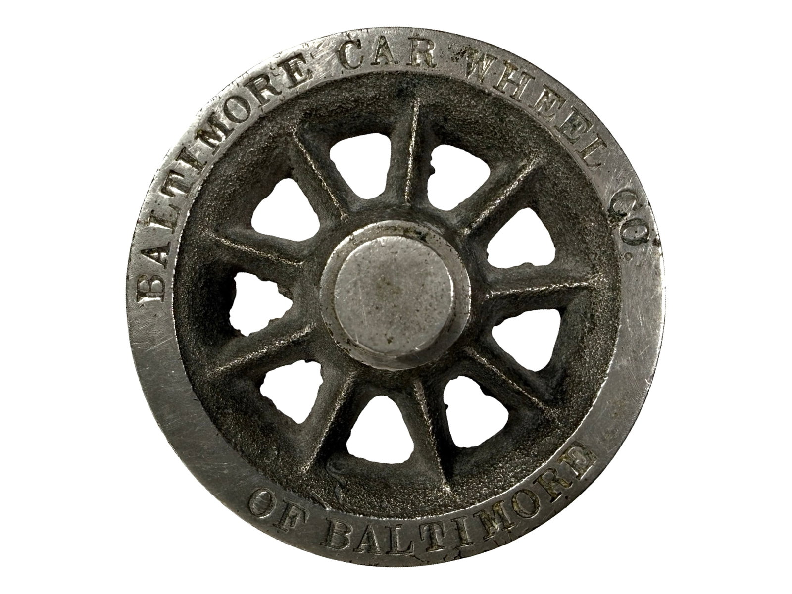 Baltimore Car Wheel Co. - Advertising Paperweight (1 of 2)