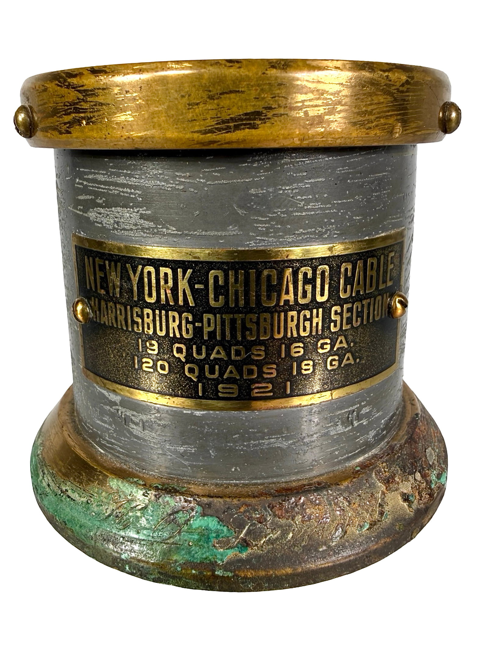 New York - Chicago Cable Co. - Advertising Paperweight (1 of 5)