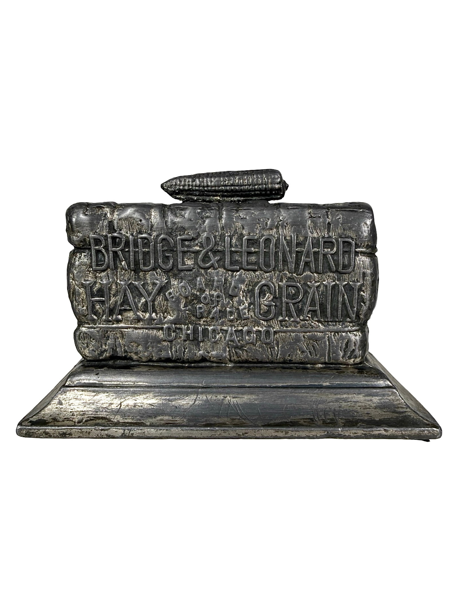 Bridge & Leonard Hay & Grain - Advertising Paperweight - Lead (1 of 5)