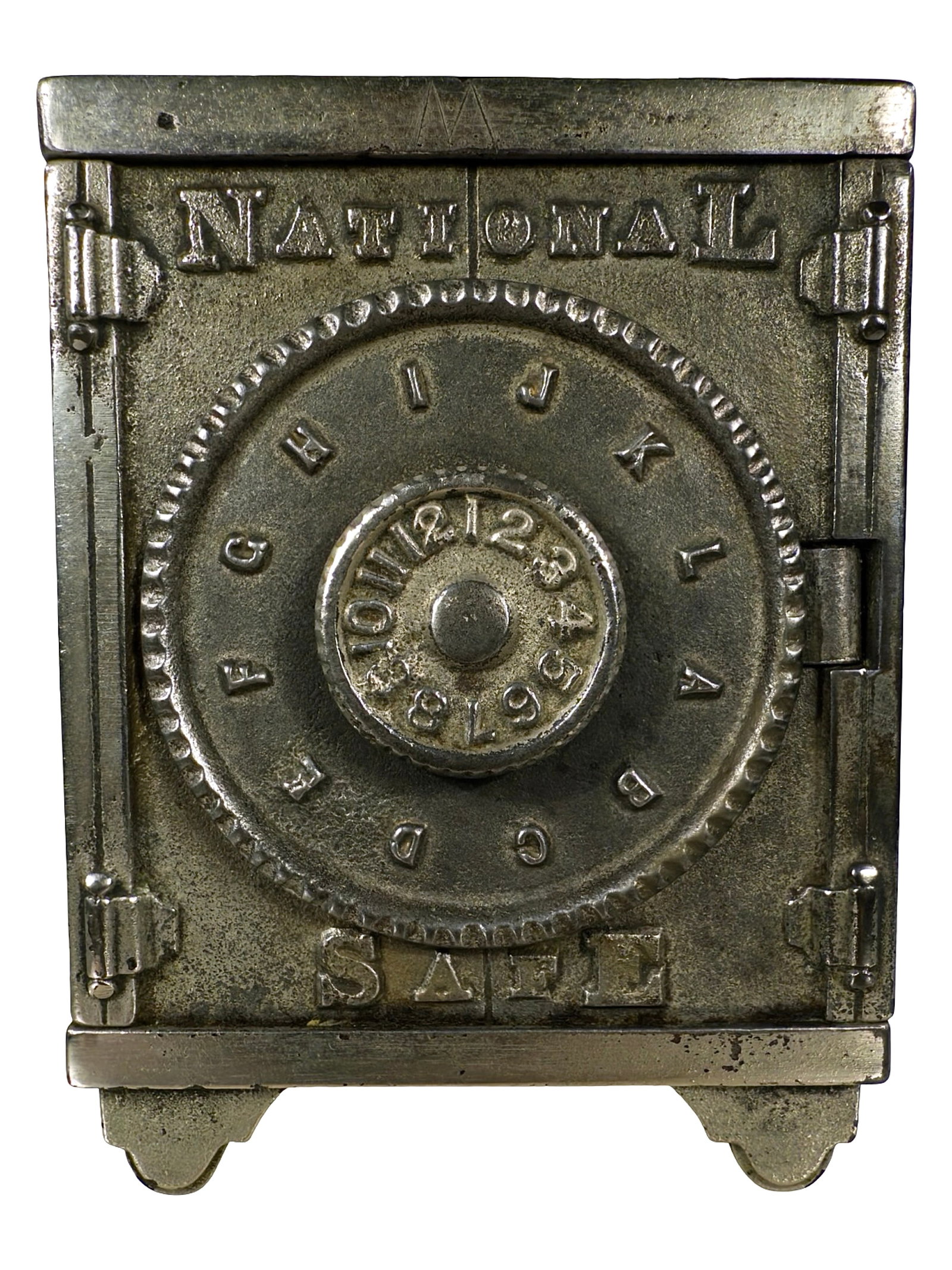 National Safe - Large with Large Dial: By Comstock & Wing. American - 1890's - 5 1/4" Tall. The Mike Henry Collection.