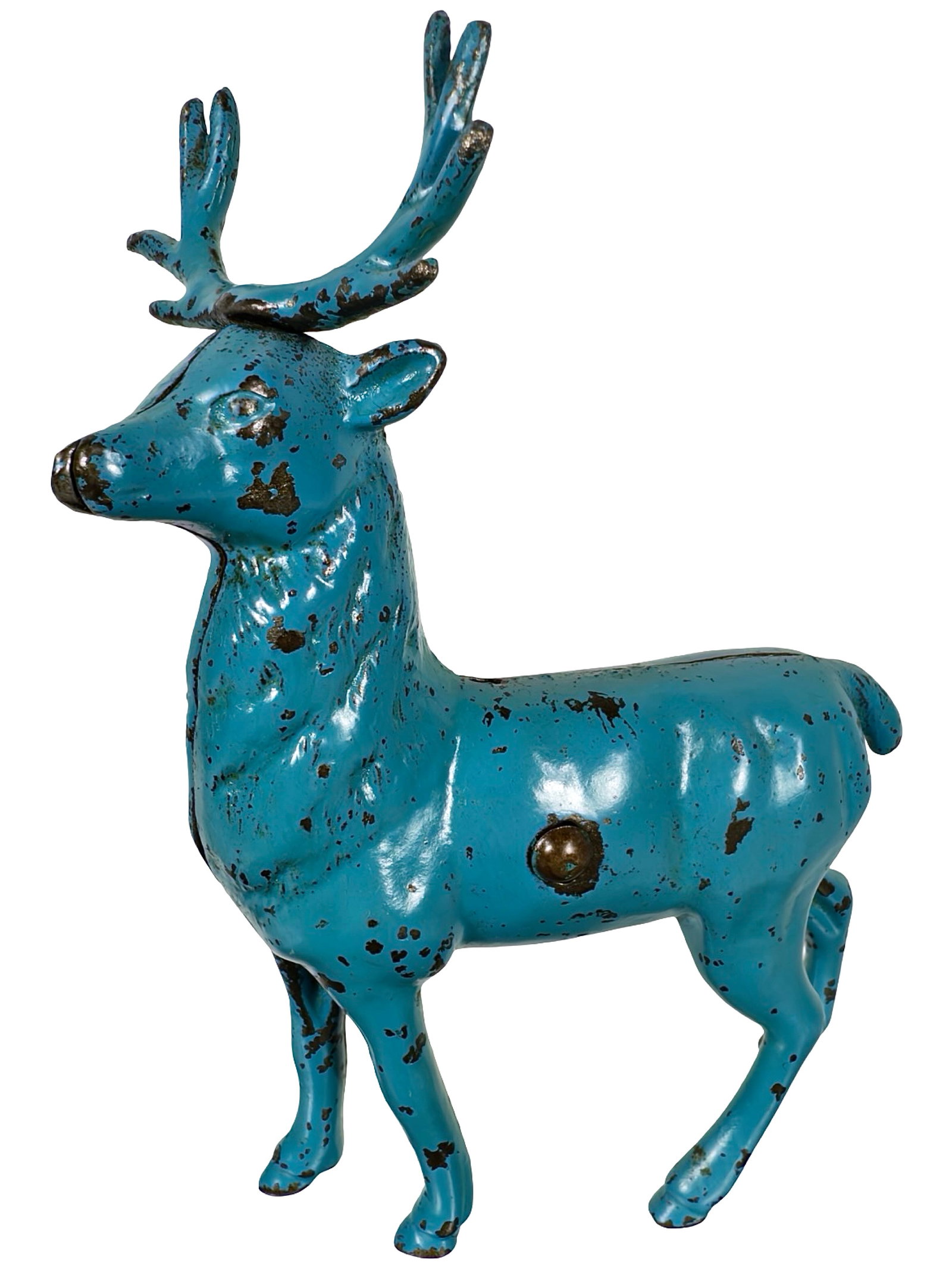 Blue Painted Small Stag - Iron Bank (1 of 5)