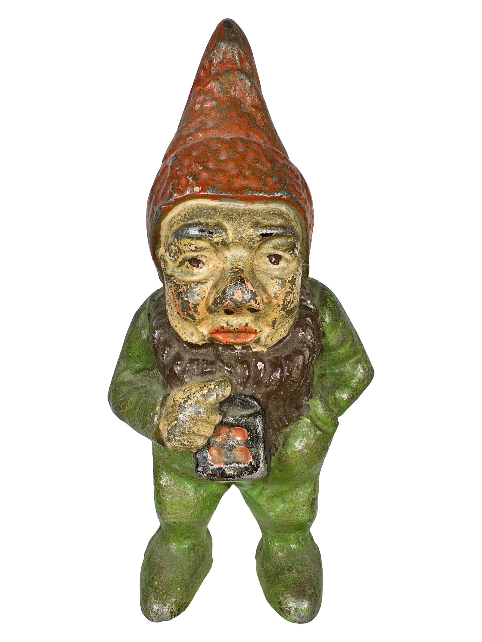 Gnome with Lantern - Aluminum Bank (1 of 4)