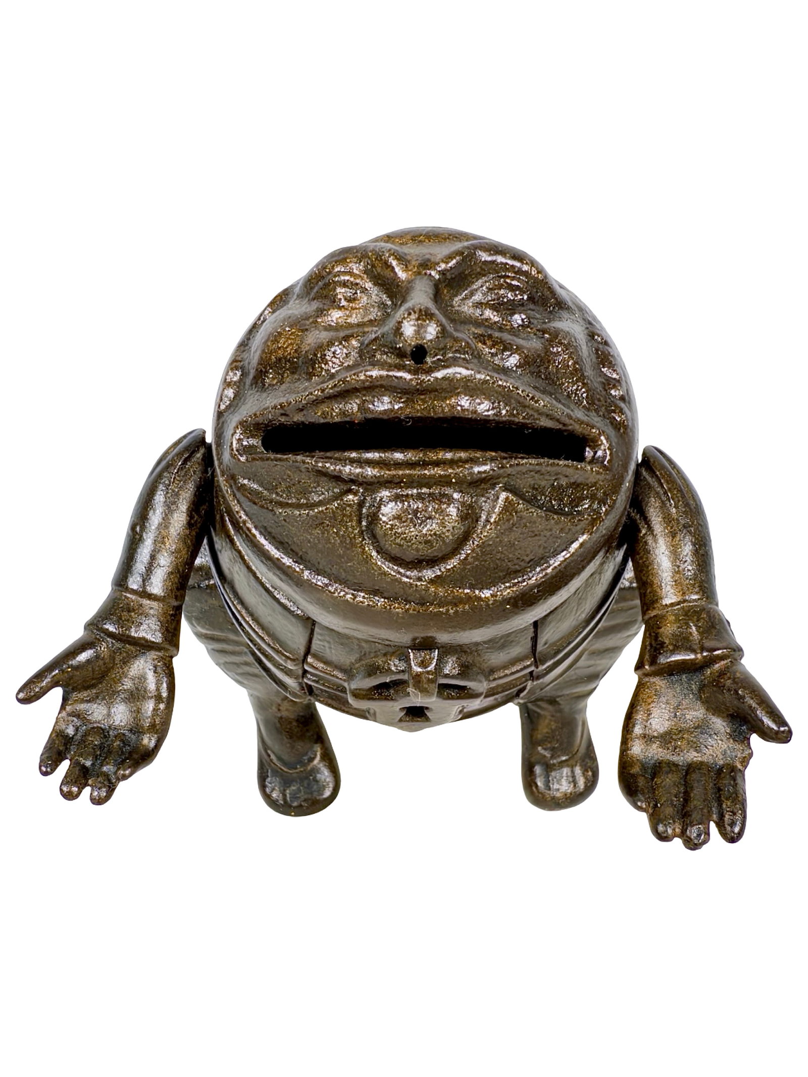 Man in Barrel - Iron Bank: By Ives, Blakeslee Co. Bridgeport, Ct. - 1890 - 3 1/2" Tall. The Tom Kellogg Collection.