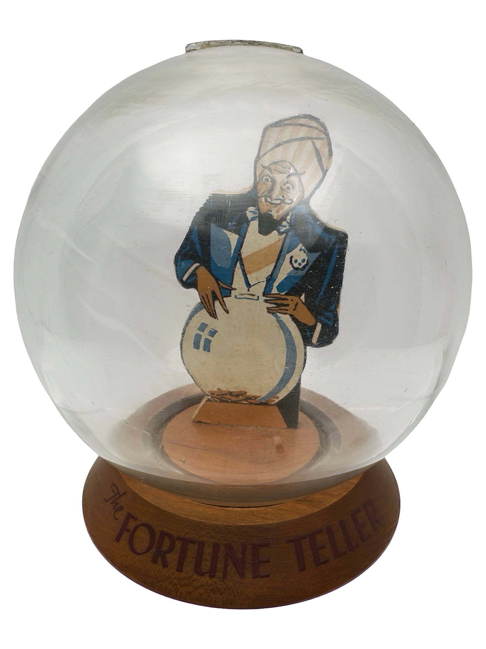 The Fortune Teller Bubble Bank: By Vic Moran Company. Bradford, Pa. - 1940 - 6 1/2" Tall. The Peirce Collection.