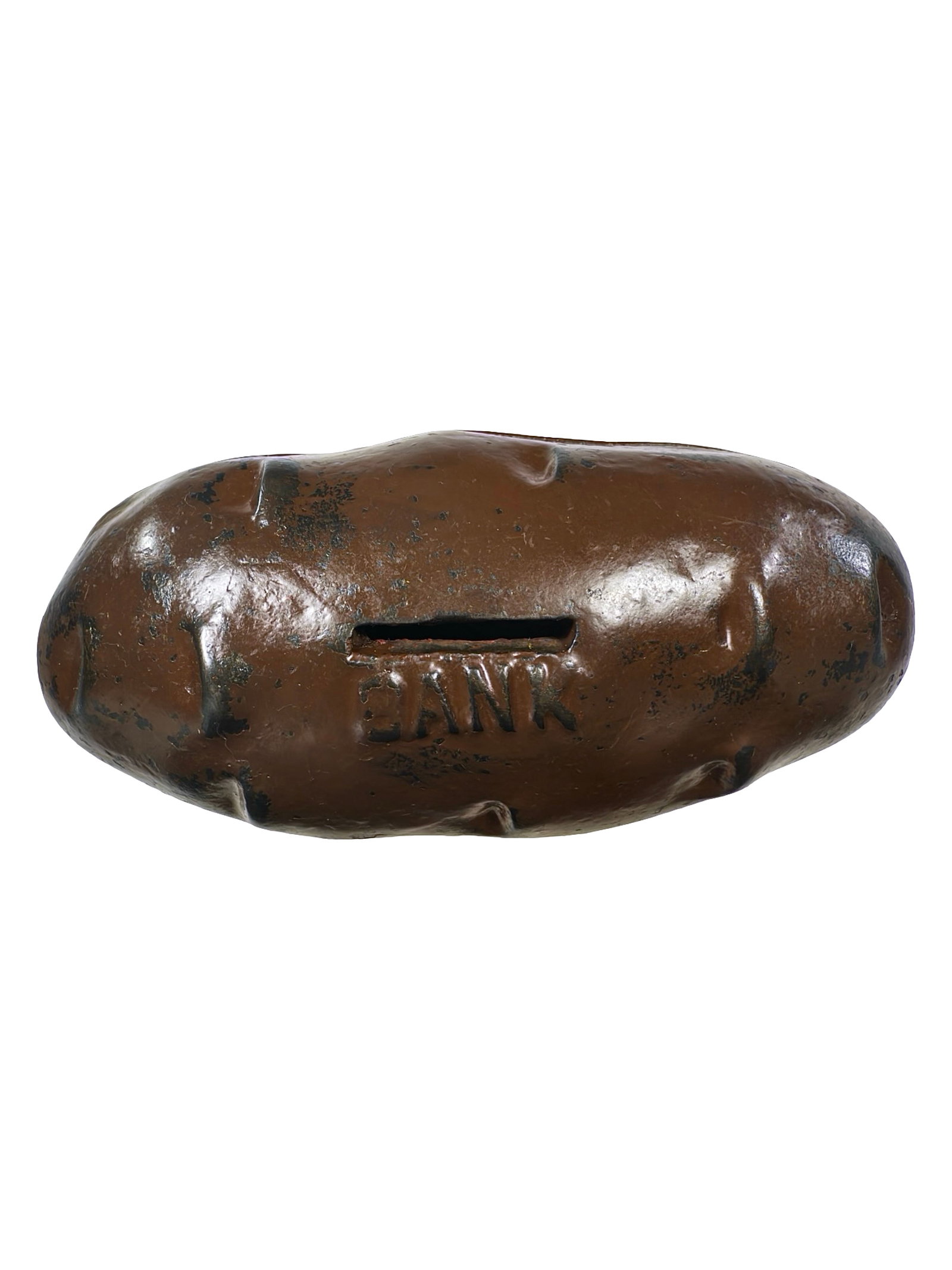Potato - Iron Bank: American - 1890 - 2 1/4" Tall. The Tom Kellogg Collection.