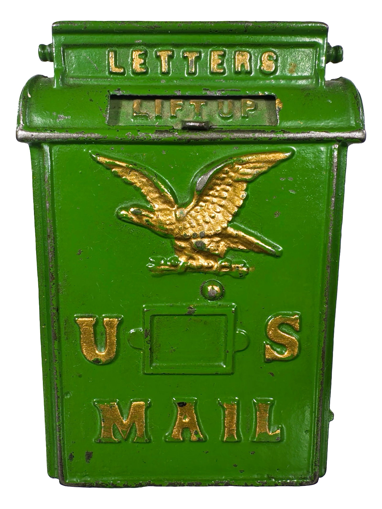 U. S. Mail - Iron Bank: By Hubley Mfg. Company. Lancaster, Pa. - 1930 - 5" Tall. The Tom Kellogg Collection.