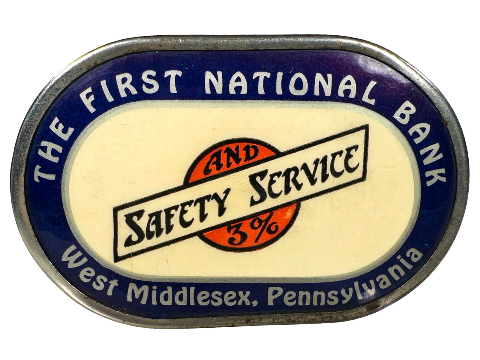 First National Bank - Celluloid Cylinder (1 of 2)