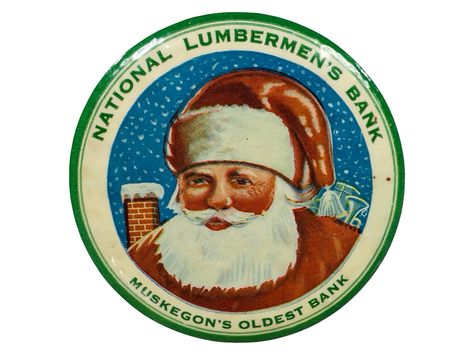 Santa Claus Celluloid Pocket Dime Bank (1 of 2)