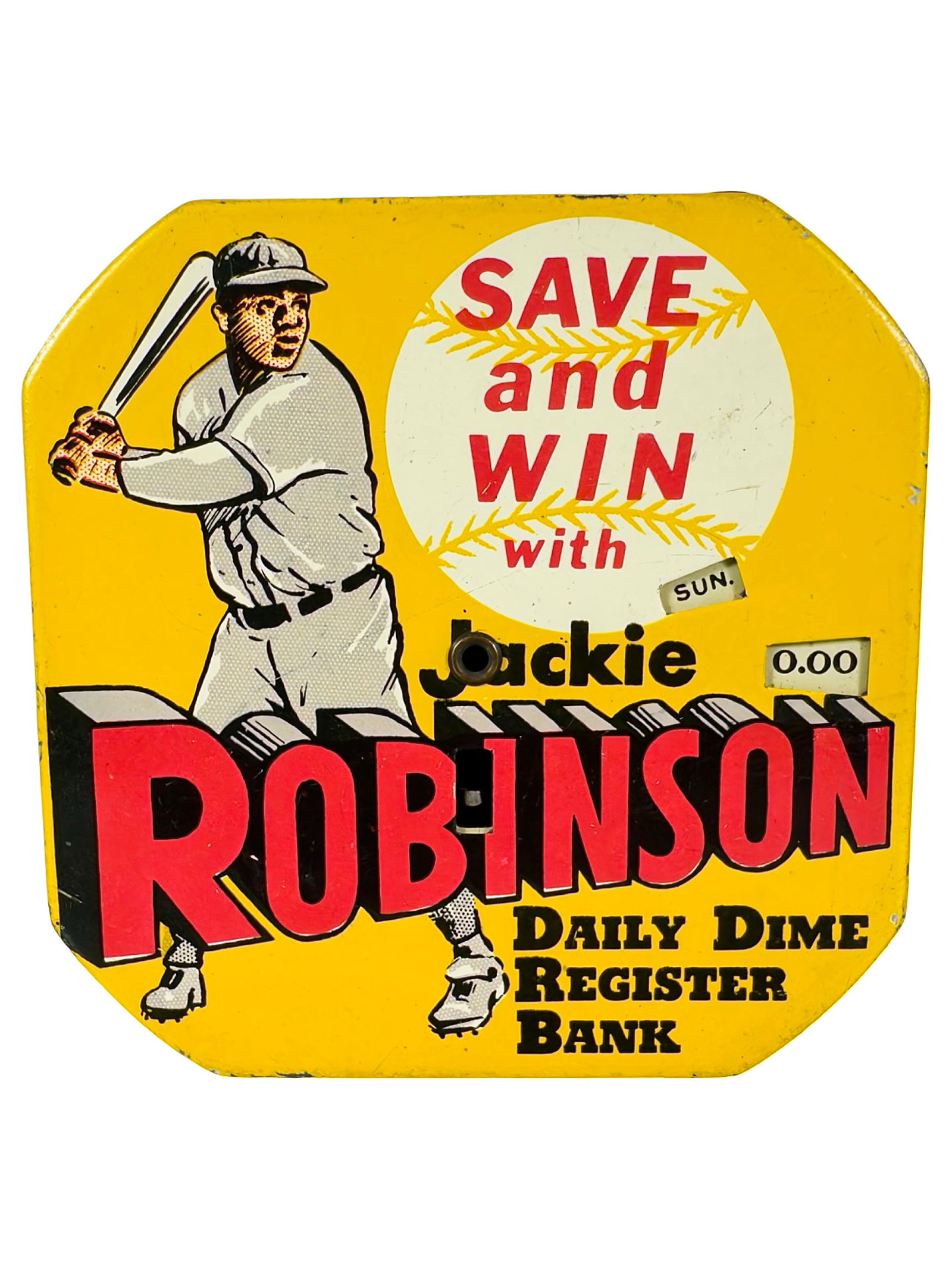 Jackie Robinson - Daily Dime Register Bank - Grey Uniform Version (1 of 6)