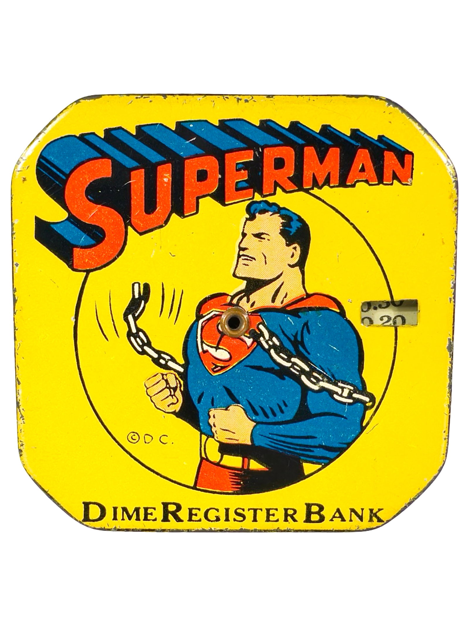 Superman - Pocket Dime Register Bank - Version with Flesh Face (1 of 6)