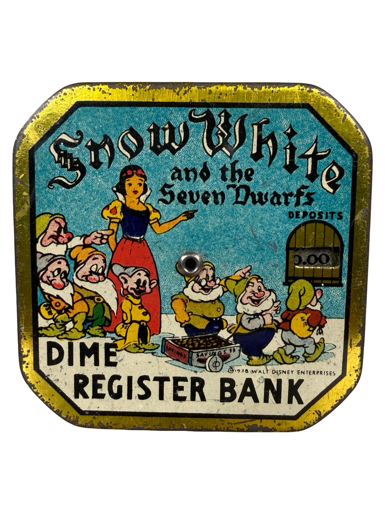 Snow White - Pocket Dime Register Bank - Black Letters Version - Standard Color (1 of 6)