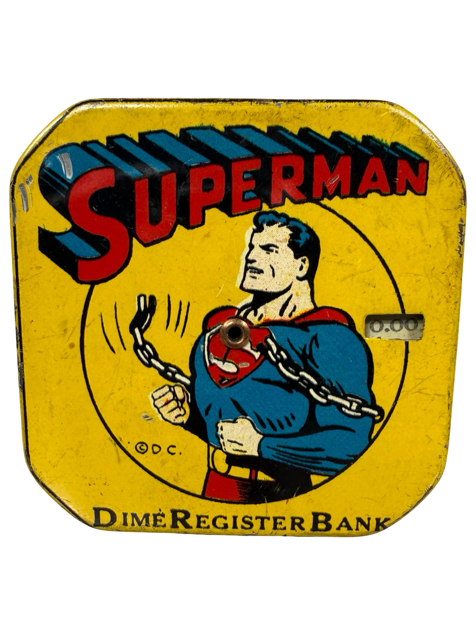 Superman - Pocket Dime Register Bank - White Face Version (1 of 6)