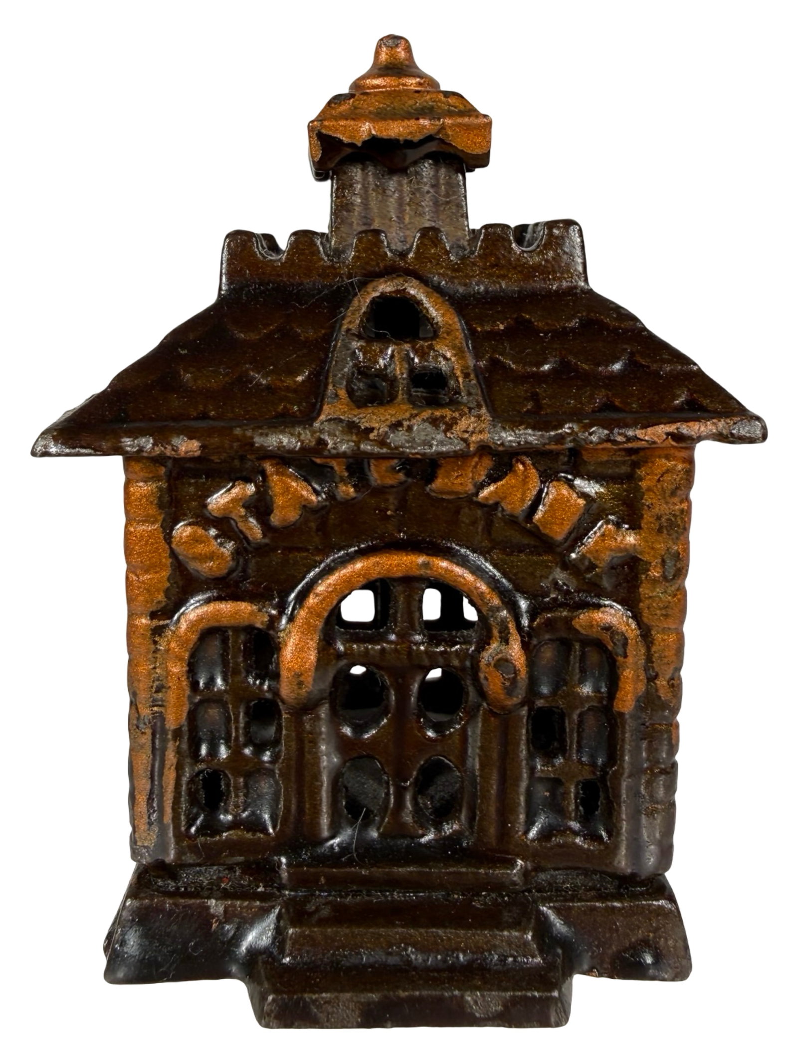 Smallest Size State Bank with Arched Letters and Solid Door (1 of 6)