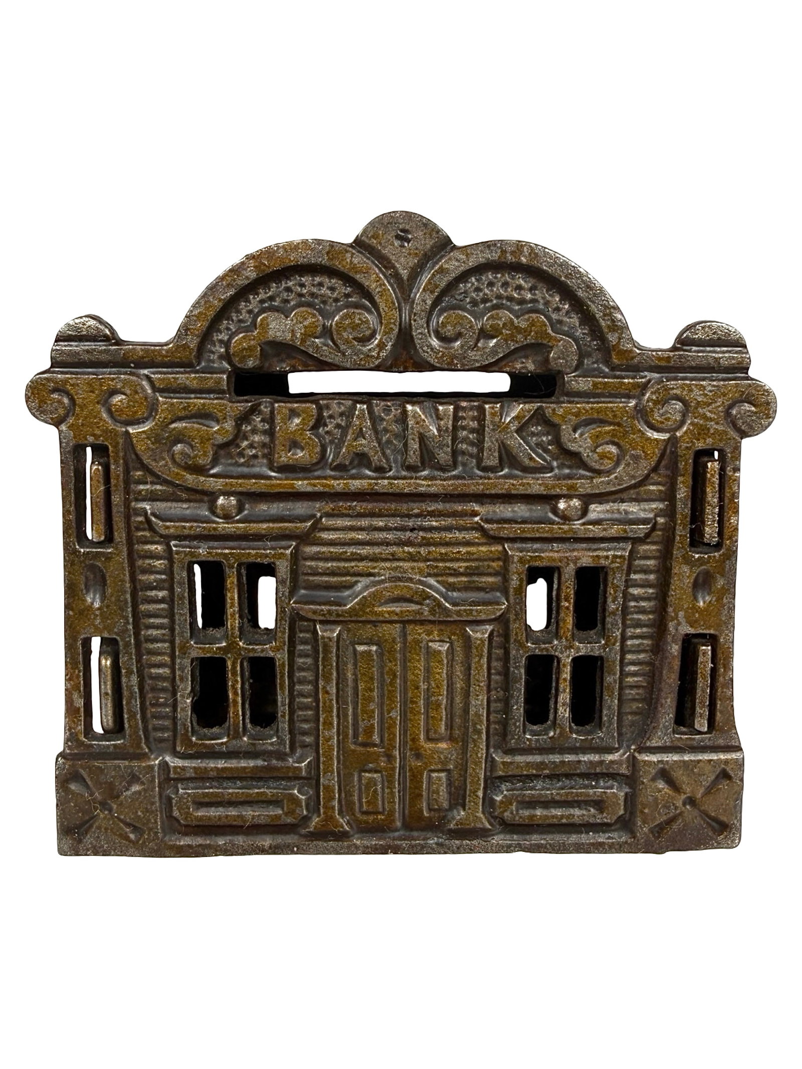 Rare Midget Bank: Made by the John Harper Co. Ltd. Great Britain - 1911 - 2 5/8" Tall. Illustrated P. 201 in the Peirce Book. The Tom Kellogg Collection.