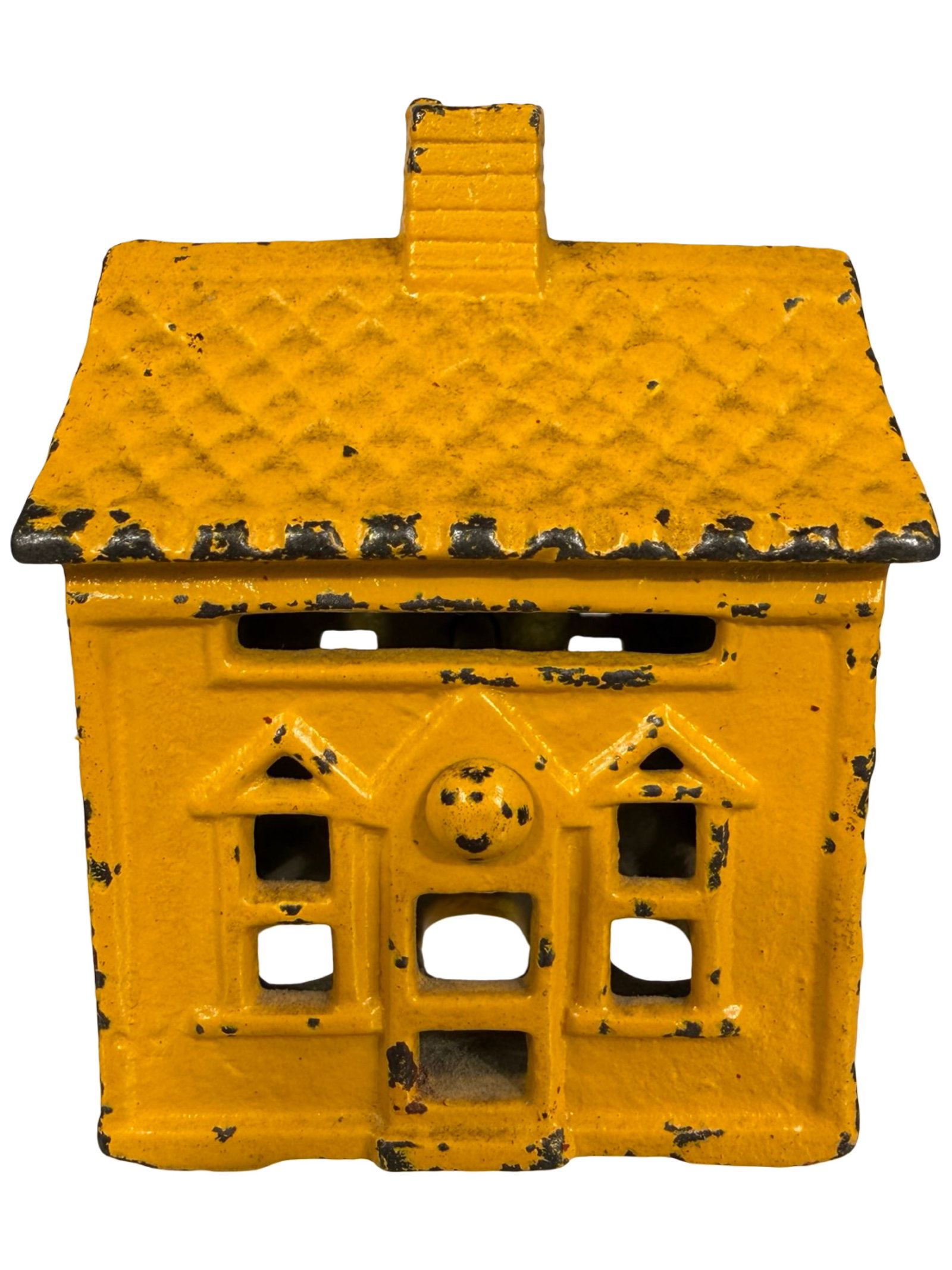 Bright Yellow One Story House - Iron Bank (1 of 6)