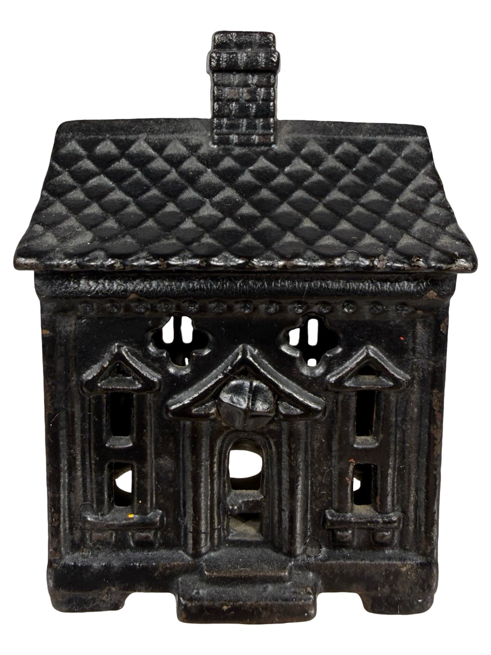 Ebony Black Quatrefoil House - Iron Bank (1 of 6)