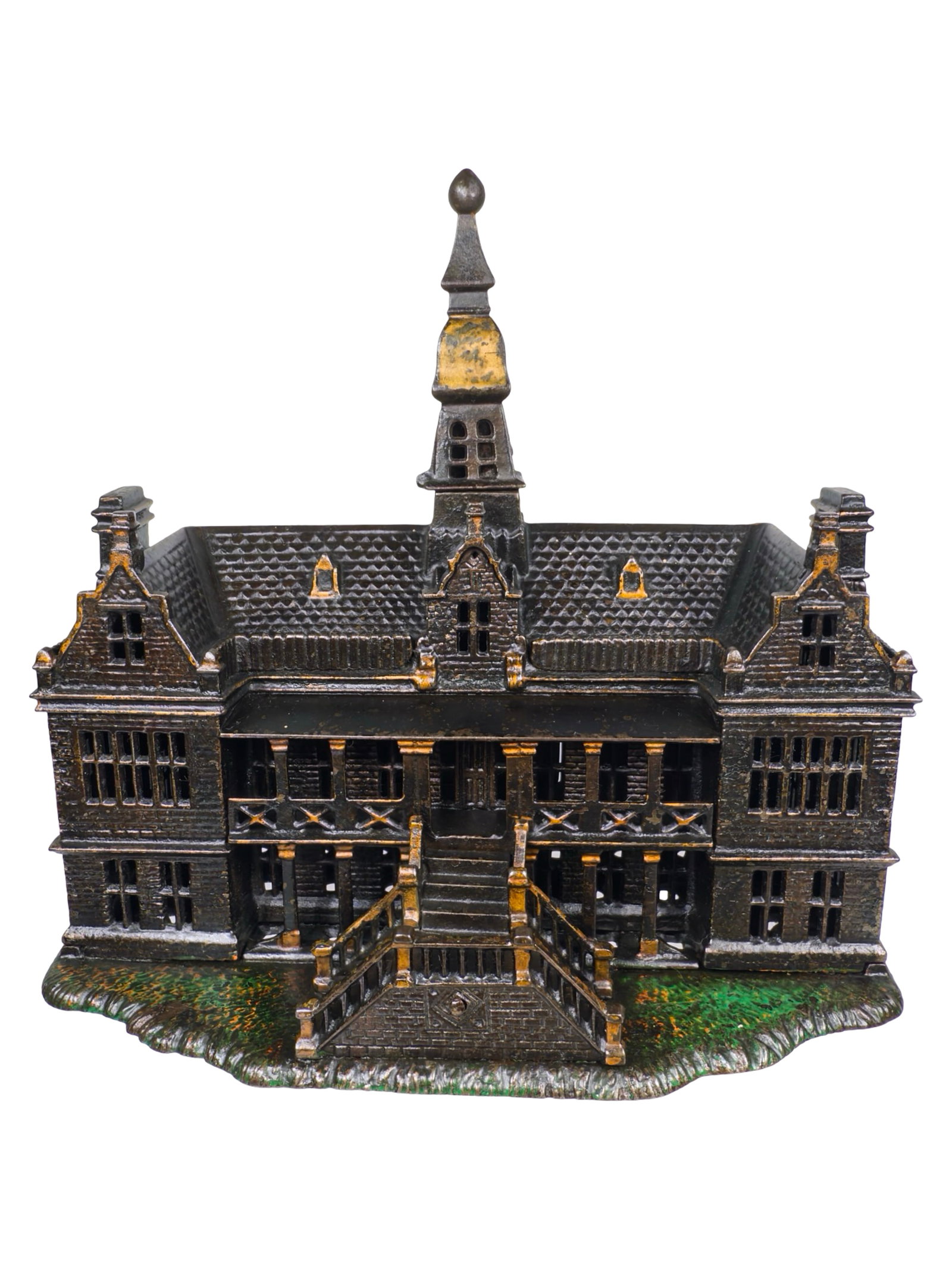 The Palace - Cast Iron Bank: By Ives, Blakeslee Company. Bridgeport, Ct. - 1890 - 7 1/2" Tall. The Tom Kellogg Collection.