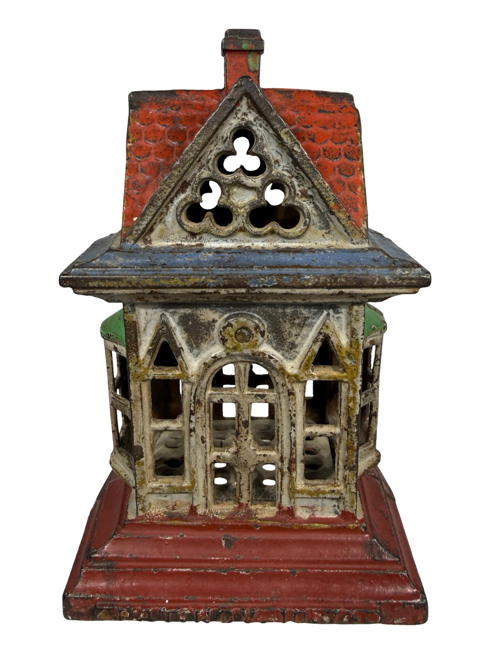 House with Bay Windows - Large Version - Brown, Gray, Blue & Red (1 of 6)