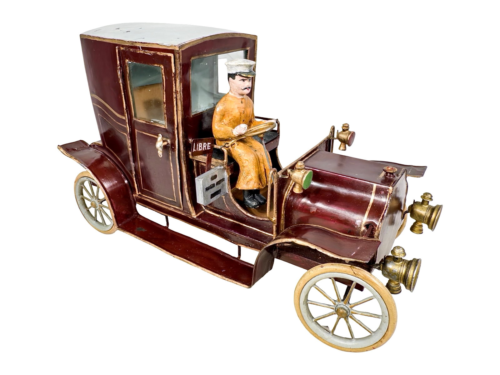 French Taxi - Coupe-de-Ville - Rare: Made by Pinard. French - 1907 - 15" Long.