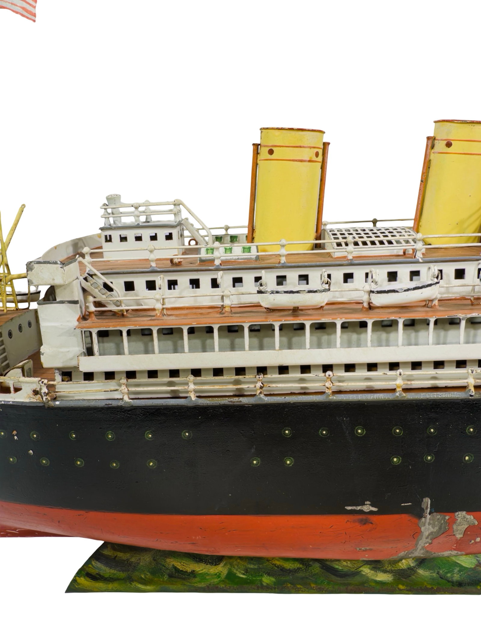 Three Funnel Clockwork Ocean Liner "ODER" - 10