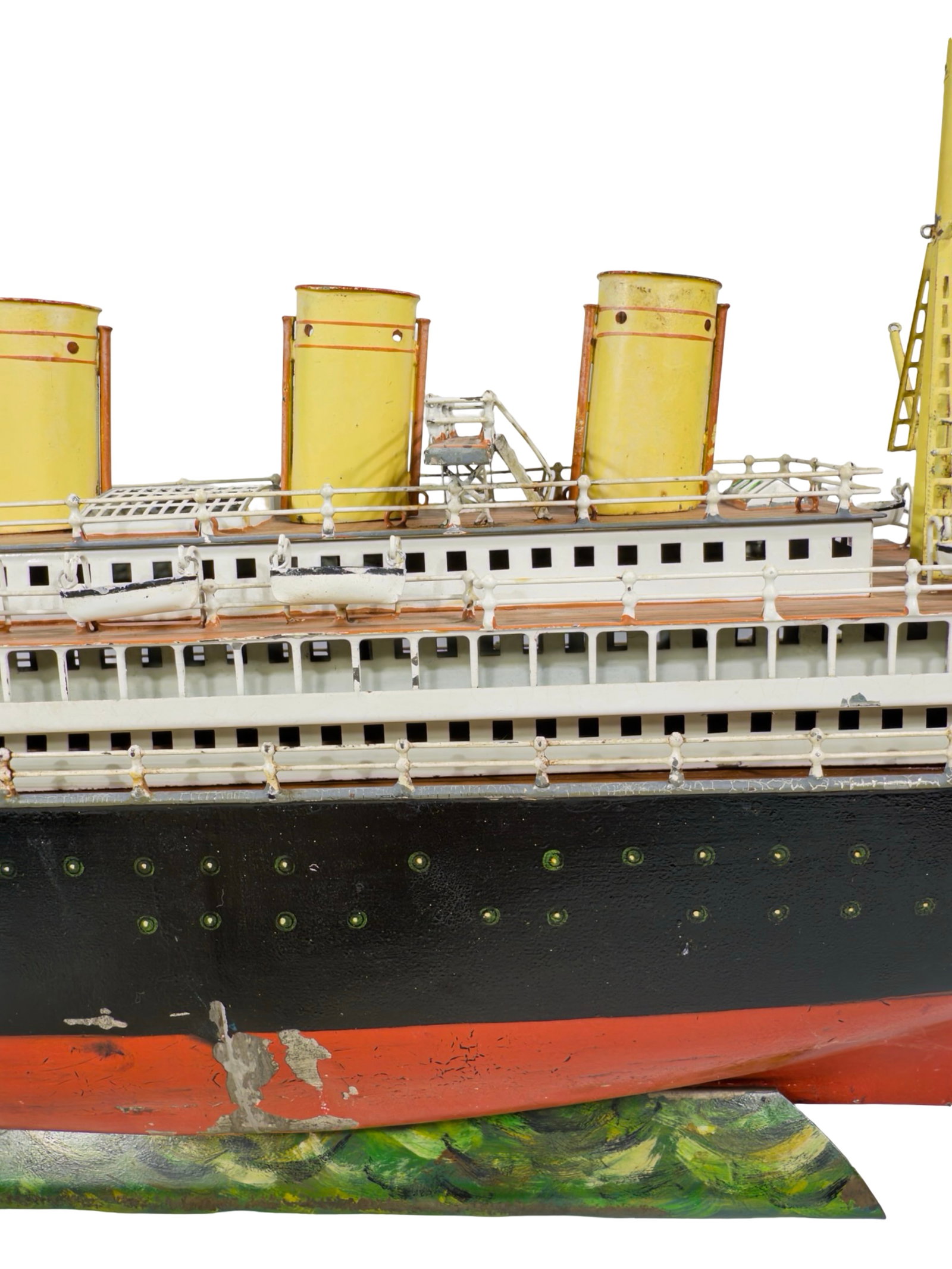 Three Funnel Clockwork Ocean Liner "ODER" - 11