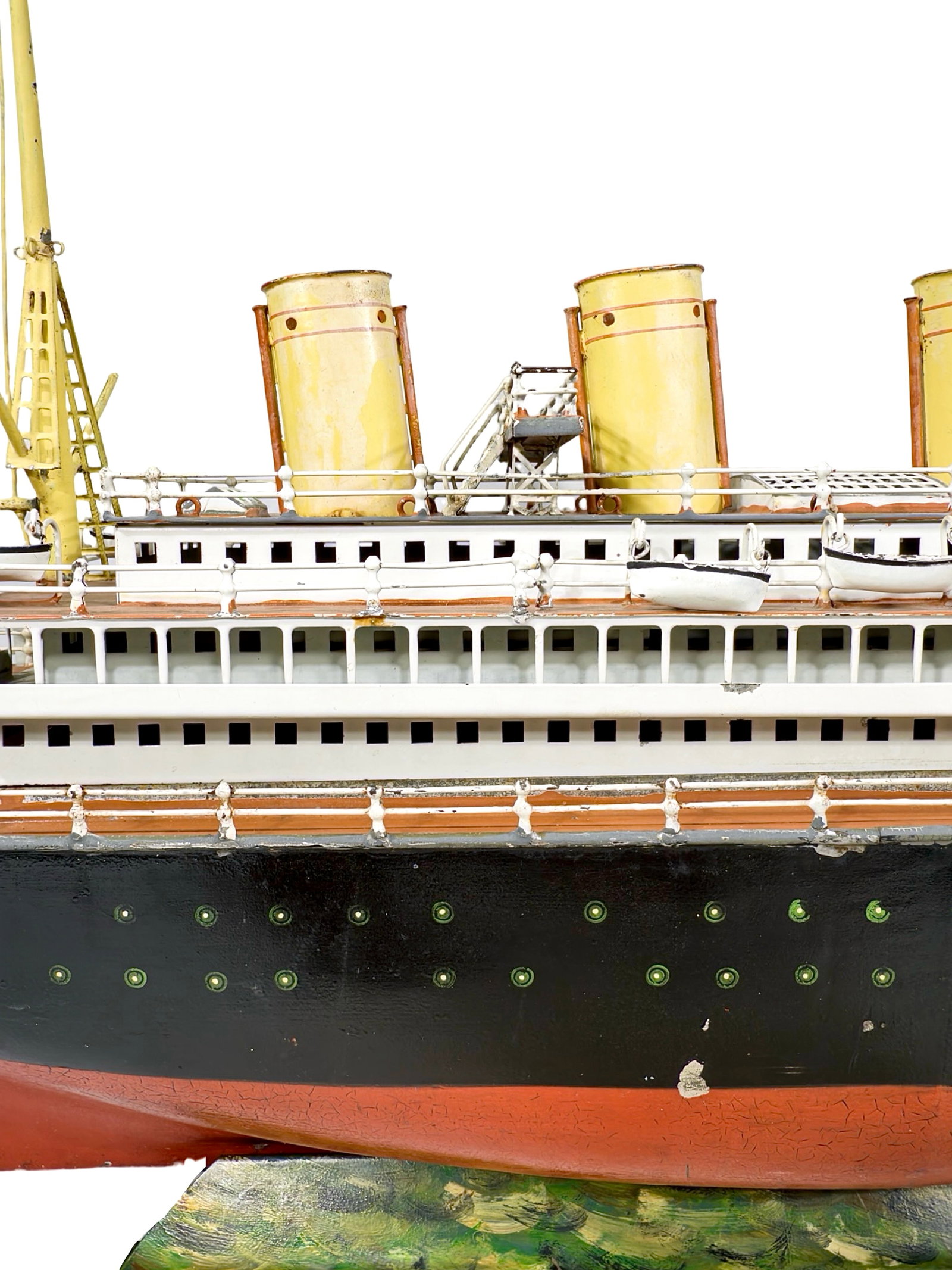 Three Funnel Clockwork Ocean Liner "ODER" - 3