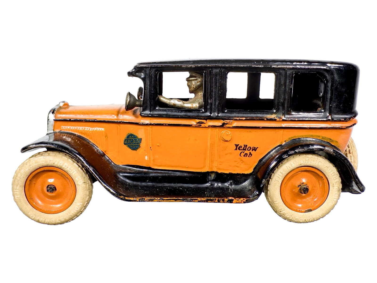 Buick Taxi Cab with Rubber Tires - Cast Iron Toy (1 of 6)