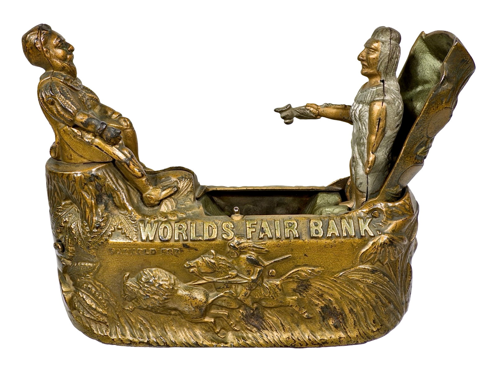 World's Fair Bank: By the J. & E. Stevens Company. Cromwell, Ct. - Circa Mid 1890's. The Peirce Collection.