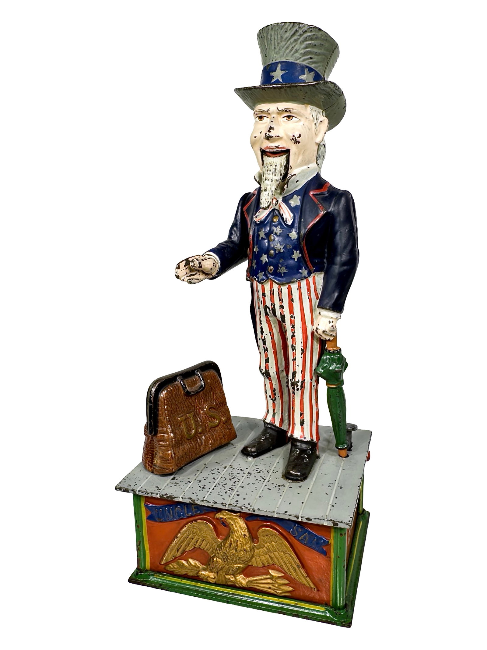 Uncle Sam - Cast Iron Mechanical Bank (1 of 8)