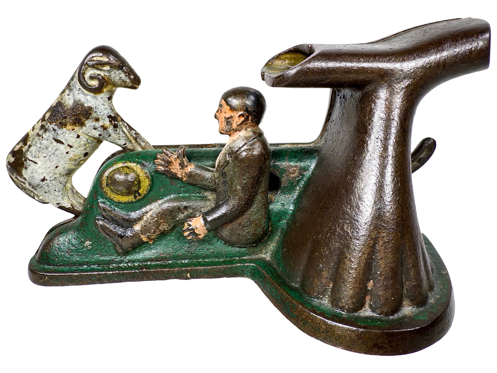 Butting Ram - Man Thumbs His Nose - Iron Bank (1 of 6)