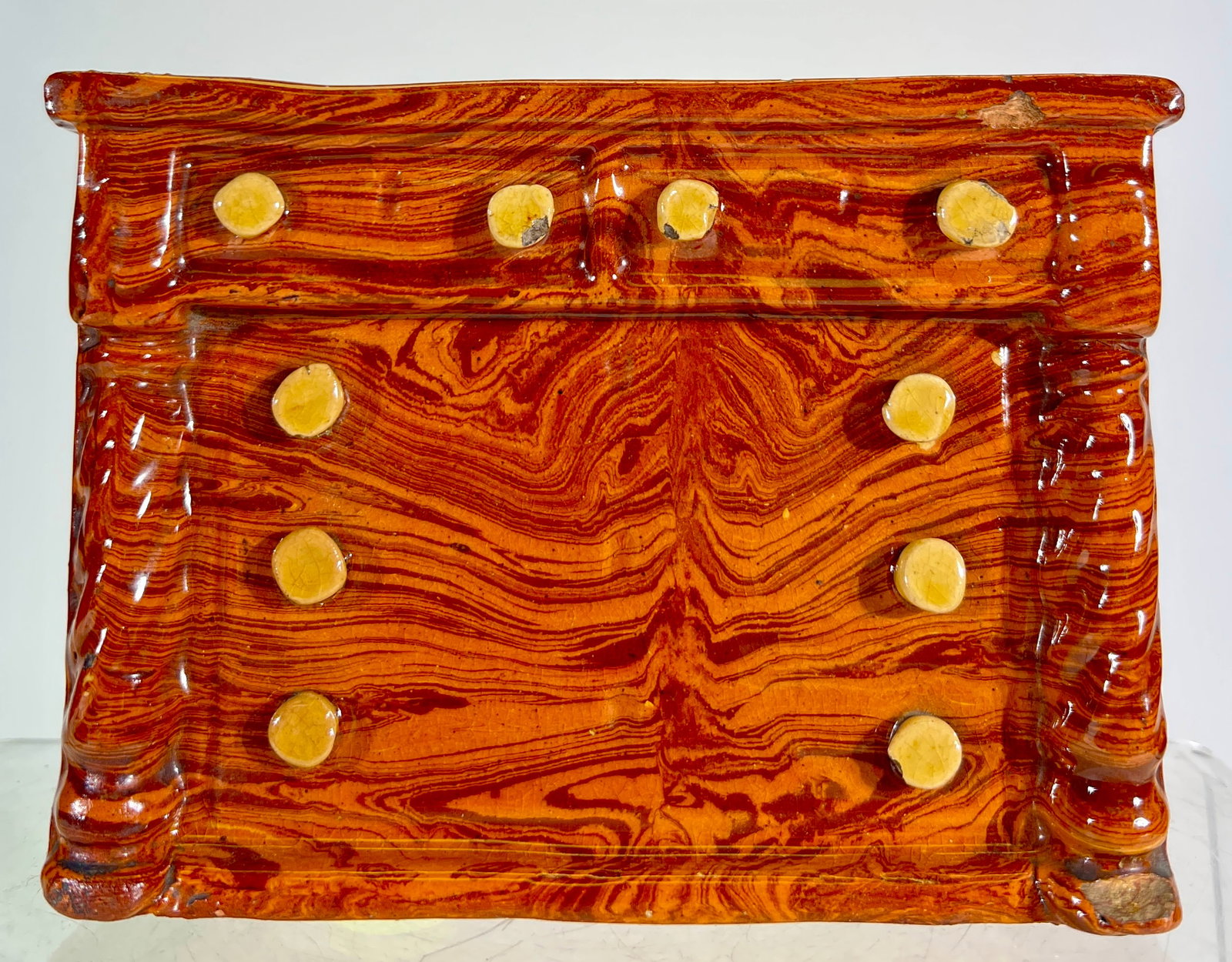 Redware Dresser Bank (1 of 2)