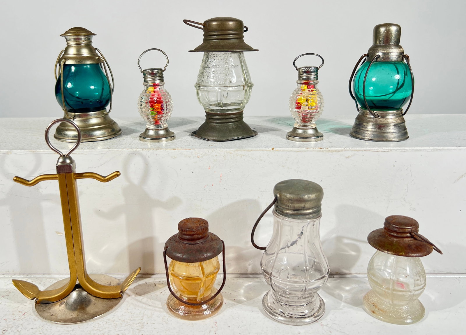 Seven Lantern Candy Containers- Hanging Ones become Salt and Pepper shakers. (1 of 2)